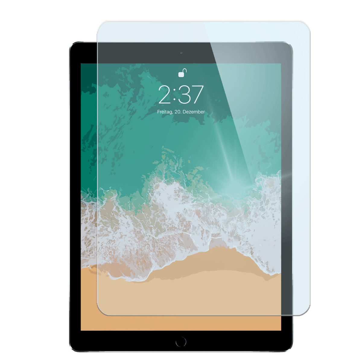 Apple iPad Pro der zweiten Generation mit Displayschutzfolie