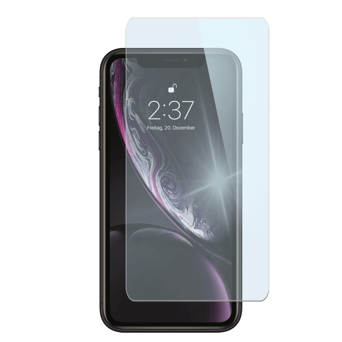 Apple iPhone XR mit Schutzfolie