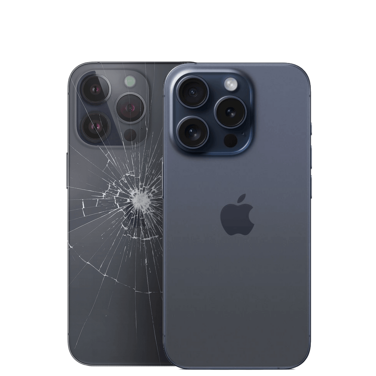 Apple iPhone 15 Pro Max mit Rückseite kaputt