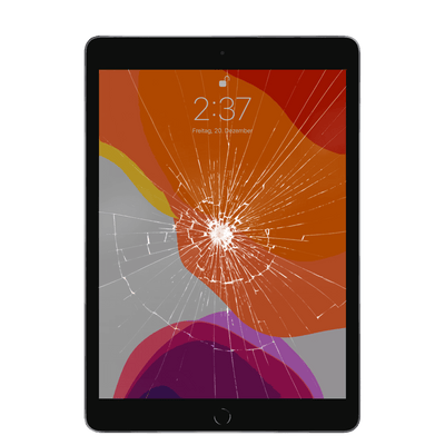 Apple iPad der fünften Generation mit beschädigtem Bildschirm