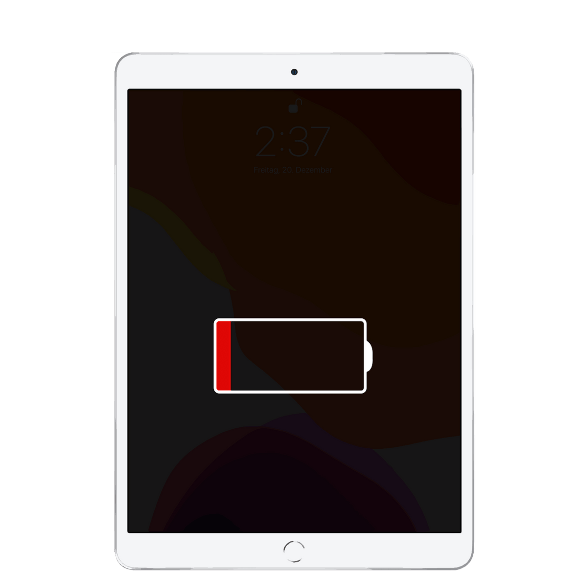 iPad Air der ersten Generation mit leerem Akku