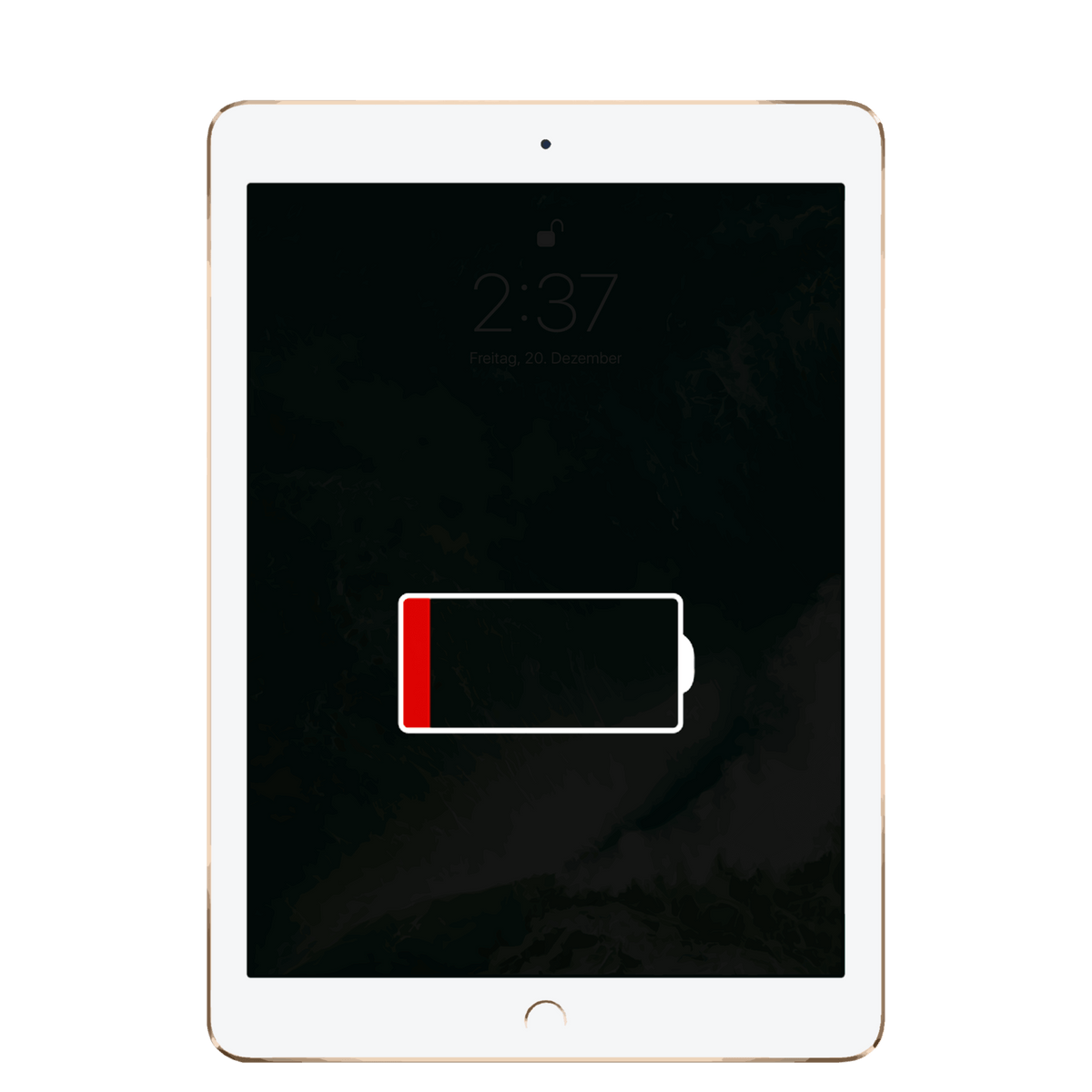  Apple iPad Pro der ersten Generation mit leerem Akku