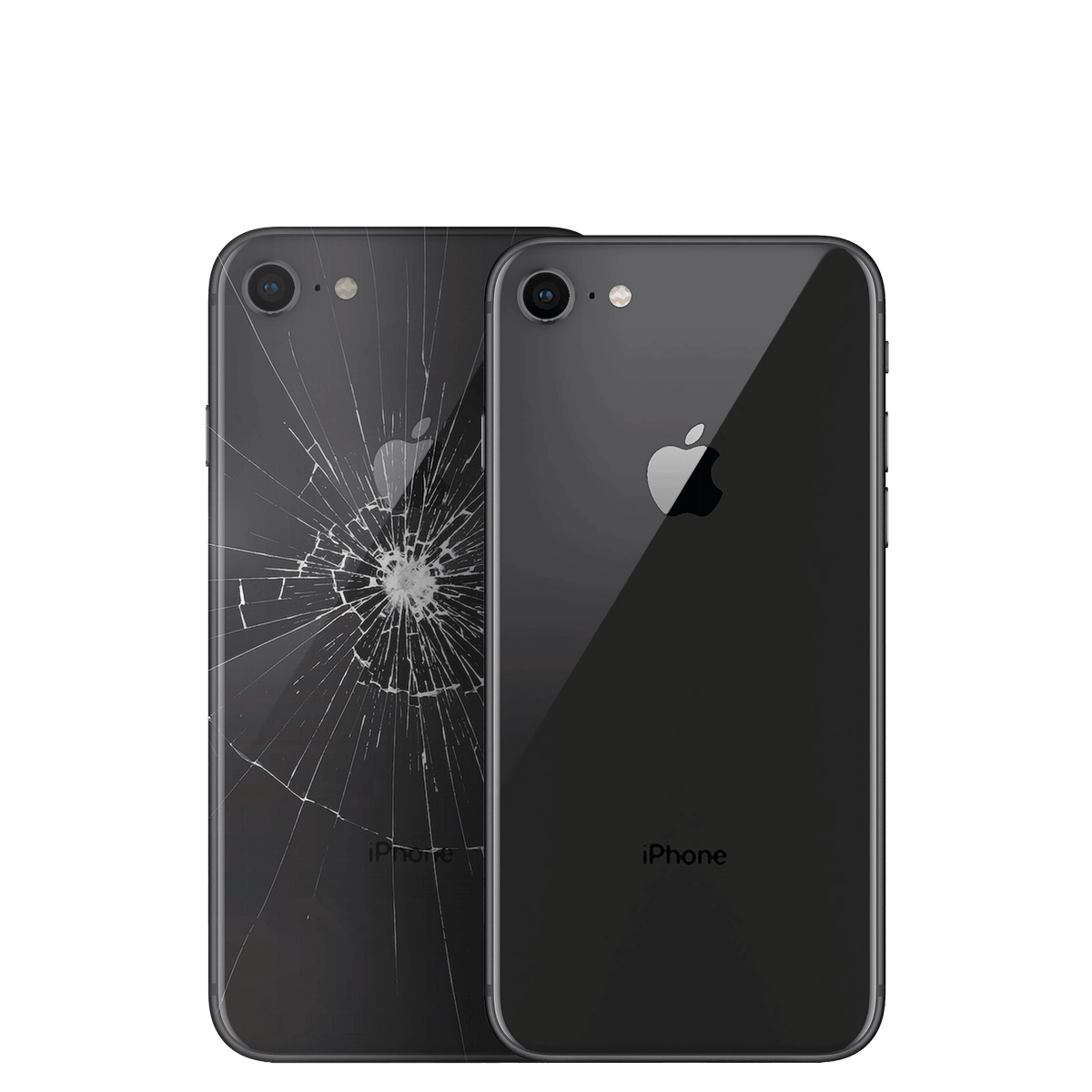 Apple iPhone SE (2020) mit Rückseite kaputt