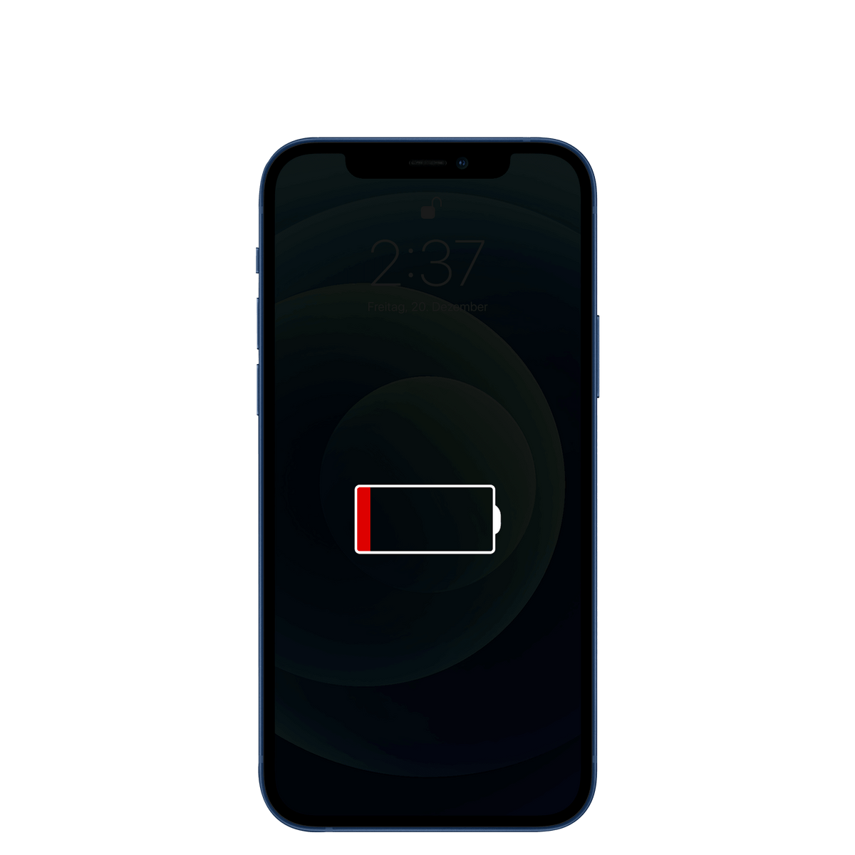 Apple iPhone 12 mini mit leerem Akku