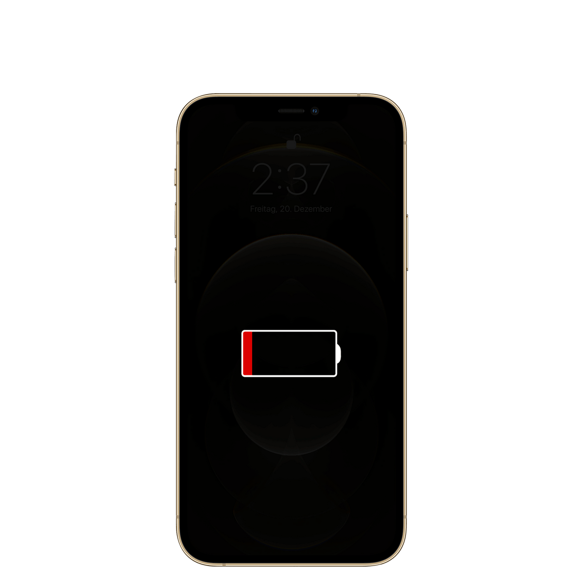 Apple iPhone 12 Pro mit leerem Akku