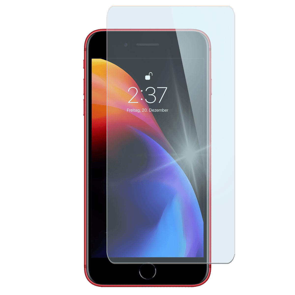 Apple iPhone 8 Plus mit Schutzfolie