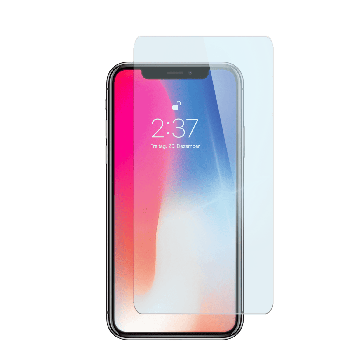 Apple iPhone X mit Schutzfolie
